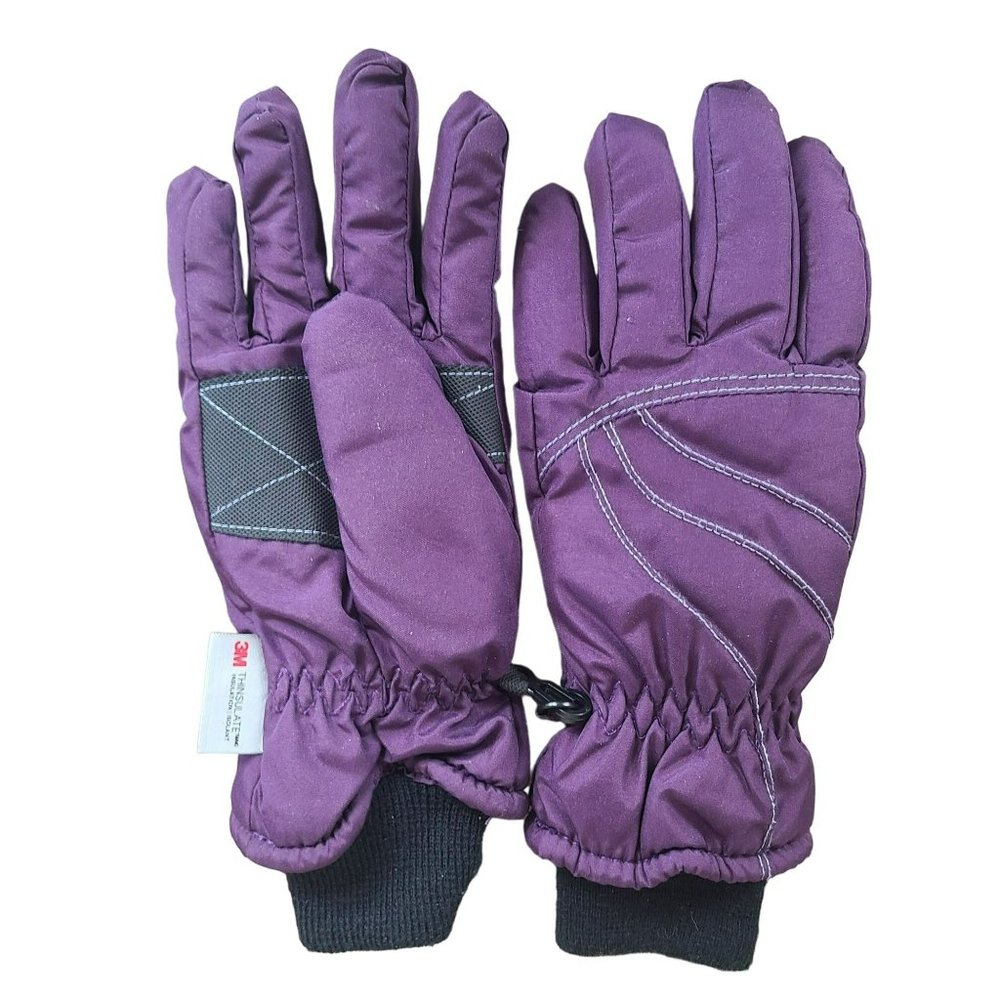 3M Thinsulate Insulated Youth Sz 7-16 Winter Gloves Purple - Picture 2 of 5